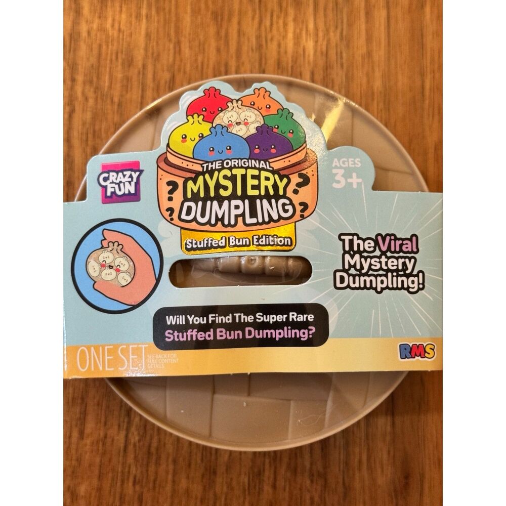RMS Crazy Fun Mystery Dumpling Stuffed Bun Edition Squishy Toy (NEW & SEALED)